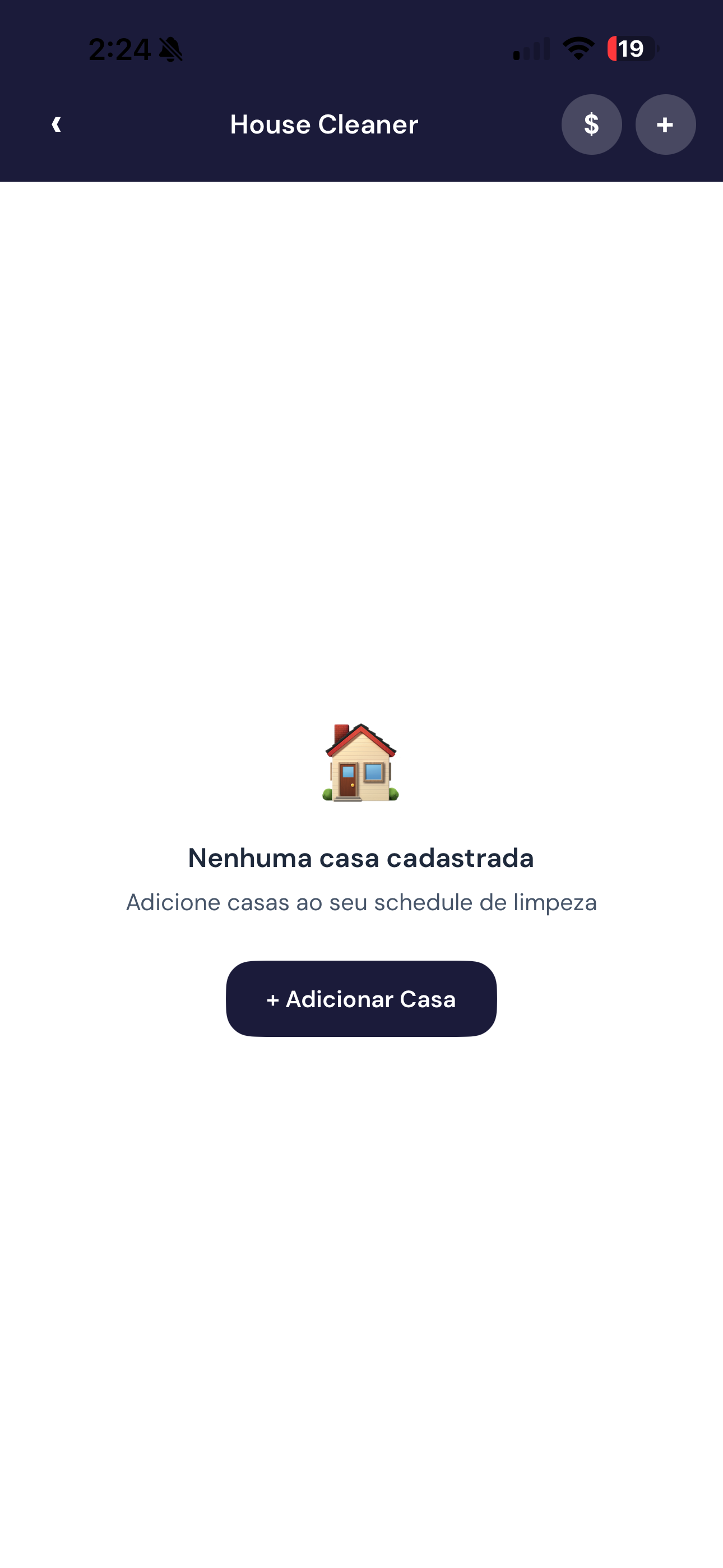 House Cleaner — passo 1